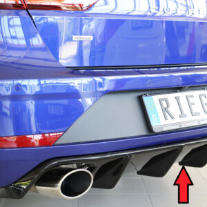 Difusor Trasero Rieger para Seat Leon Cupra (5F) 5-puertas (ST/Kombi) (01.17 en adelante)