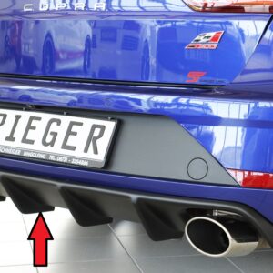 Difusor Trasero Rieger para Seat Leon Cupra (5F) 5 Puertas (ST/Kombi) (01.17 - Facelift)