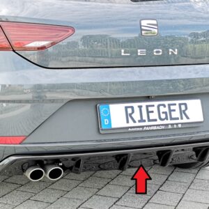 Difusor Trasero Rieger para Seat Leon FR (5F) - 3 y 5 Puertas