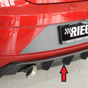 Difusor Trasero Rieger para Seat Leon FR (5F) - Compatible con 3 y 5 puertas