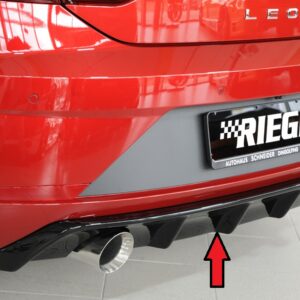 Difusor Trasero Rieger para Seat Leon FR (5F) - Compatible con Modelos 2017 en Adelante