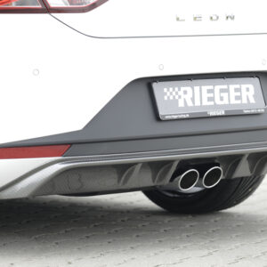 Difusor Trasero Rieger para Seat León FR (5F) - Compatible con Modelos de 3 y 5 Puertas