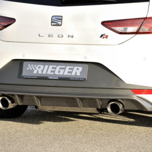 Difusor Trasero Rieger para Seat Leon FR (5F) 3 y 5 Puertas