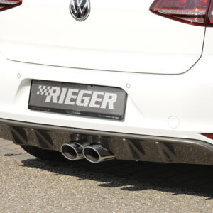 Difusor Trasero Rieger para Silenciador Remus 00322578 - VW Golf 7