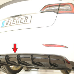 Difusor Trasero Rieger para Tesla Model 3 (06.18-09.23)