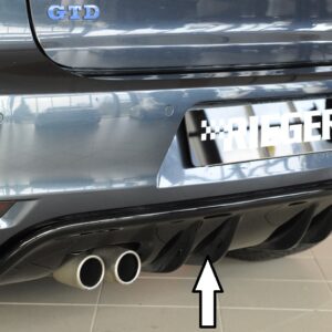 Difusor Trasero Rieger para VW Golf 6 Cabrio y GTD