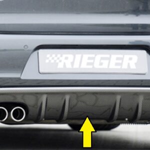 Difusor Trasero Rieger para VW Golf 6 Cabrio y otros modelos