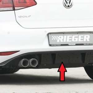 Difusor Trasero Rieger para VW Golf 7 (3 y 5 puertas)