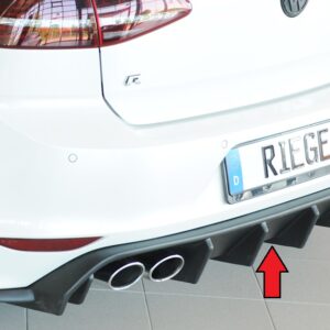 Difusor Trasero Rieger para VW Golf 7 R-Line