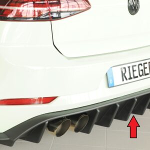 Difusor Trasero Rieger para VW Golf 7 R (2017 en adelante)