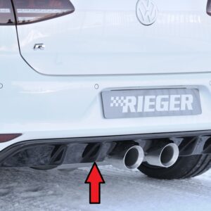 Difusor Trasero Rieger para VW Golf 7 R (3 y 5 puertas)