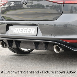Difusor Trasero Rieger para VW Golf 7 (Sportendrohr)