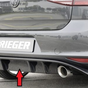 Difusor Trasero Rieger para VW Golf 7 y GTI
