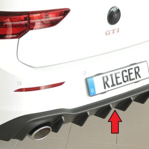Difusor trasero Rieger para VW Golf 8 GTI Clubsport
