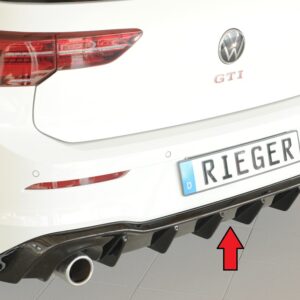 Difusor Trasero Rieger para VW Golf 8 GTI y Modelos Compatibles