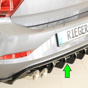 Difusor Trasero Rieger para VW Polo (AW) GTI 5-puertas (06/2021 en adelante)