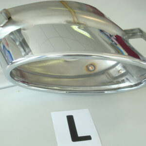 Embellecedor de salida de escape cromado, izquierda 185x120mm ovalado, para Audi A4, A5 y RS5