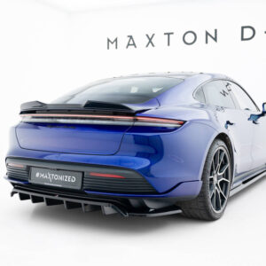 Splitter Trasero con Barras Verticales para Porsche Taycan Turbo S Mk1 - Maxton Design
