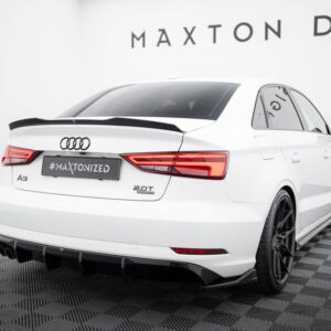 Difusor Trasero Audi A3 Sedan 8V Facelift (Versión con salidas de escape dobles a un lado) - Maxton Design