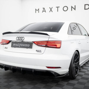 Difusor Trasero Audi A3 Sedan 8V Facelift (Versión con Salida de Escape Simple) - Maxton Design