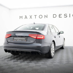 Difusor Trasero Audi A4 B8 Facelift (Versión con salidas de escape simples a ambos lados) - Maxton Design