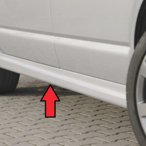 Faldón lateral derecho Rieger para VW T5 (2004-2009 y 2009 en adelante)