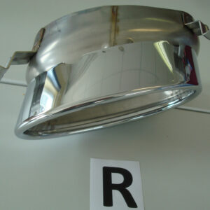 Recubrimiento de Escape Cromado, Derecho 185x120mm Ovalado para Audi A4/A5/RS5