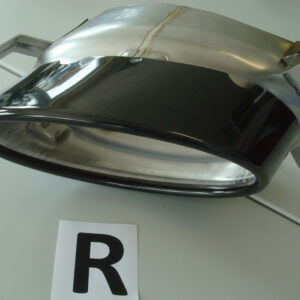 Recubrimiento de Escape Negro Ovalado de 185x120mm para Audi A4 y A5