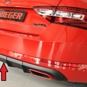 Rieger Difusor Trasero Insert para Skoda Superb III (3T/3V)