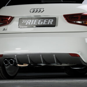 Rieger Difusor Trasero para Audi A1 (8X) - Compatible con Modelos 3 y 5 Puertas