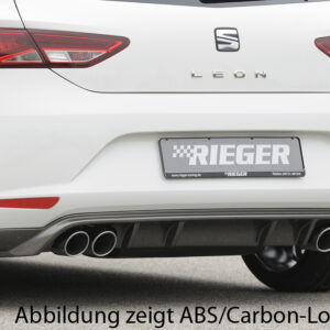 Rieger Difusor Trasero para Seat León (5F) - Compatible con Modelos de 3 y 5 Puertas