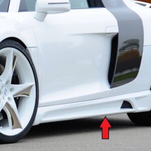 Rieger Faldón Lateral Izquierdo para Audi R8 (42) Coupe y Spyder