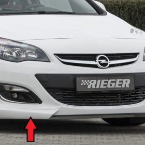 Rieger Lip Delantero para Opel Astra J (2010 en adelante)