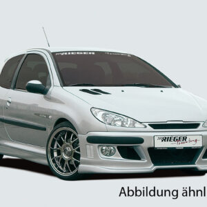 Rieger Parachoques Delantero Compatible con Peugeot 206 Cabrio CC y Peugeot 206 Lim.