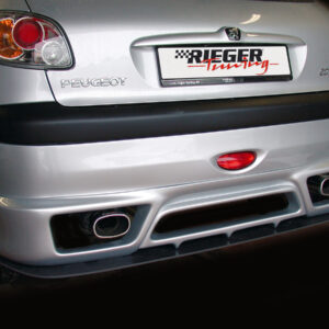 Splitter Rieger para Difusor Trasero - Peugeot 206 Cabrio CC y Sedán