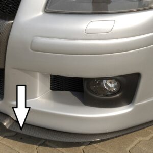 Splitter Rieger para Parachoques Delantero compatible con Audi A3 (8P) 3-puertas