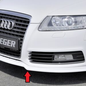 Splitter Rieger para Parachoques Original, Compatible con Audi A6 (4F) Avant y Sedán