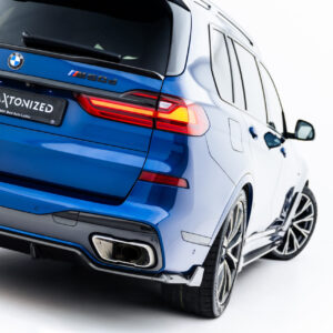 Difusor Trasero de Fibra de Carbono Prepreg BMW X7 M-Pack G07 / G07 Facelift (versión con gancho de remolque)